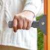 Doorway Assist Handle, Door Grab Bars, Folding Door Grab Rail Handle for Elderly Assistance or People Who Need Mobility Assistance, Easy to Install (Gray) view 1