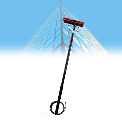ZIXIAOS Solar Panel Cleaning Kit, Window Cleaning Poles Water Fed Brush, Water Fed Telescopic Brush, for Cleaning Photovoltaic and Solar Panels,3.6m/12ft
