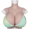 HUANQIN Simulation Boob Fake Breasts False Breasts False Boobs Silicone Filled H Cup, Costume Breasts Artificial Bust Enhancer Waterdrop Shaped, Silicone Breasts Crossdresser Breast Prosthesis, Tan view 1