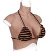 HUANQIN Simulation Boob Fake Breasts False Breasts False Boobs Silicone Filled F Cup, Costume Breasts Cosplay Boobs Breast Fake Breasts, Crossdresser Transgender Mastectomy Cosplay, Tan view 1