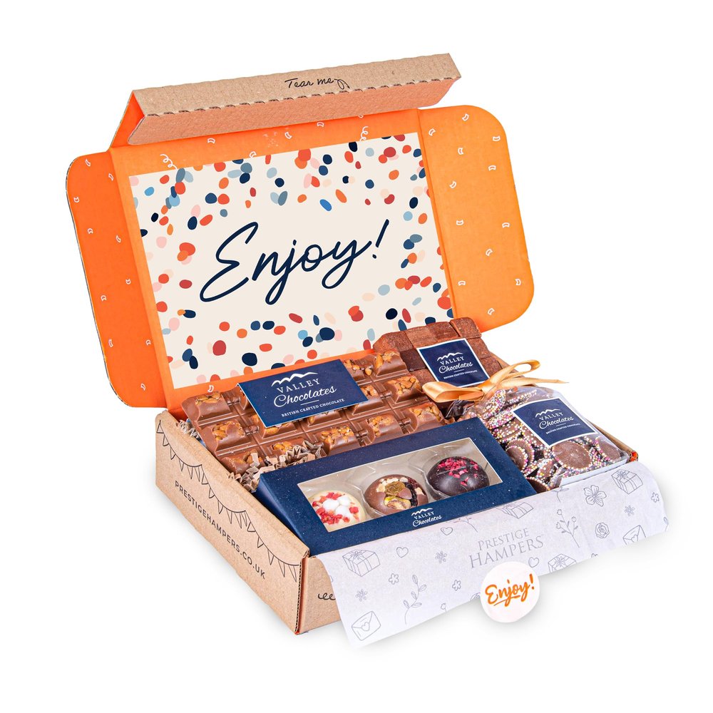 Chocolate Celebration Postal - Letterbox Gift - Sweet Hamper - Birthday Present - Chocolate Lovers - Birthday Hamper - Chocolates Hamper - Postal Gift