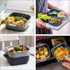 Casserole Dishes,3Pcs Bread Grey Individual Oven Baker Heat- Nonstick Container Plate Snack Double Rice Cake Tempered Bowl Serving Trays Casserole Tray Plates Dessert Ceramic Ovenw view 3