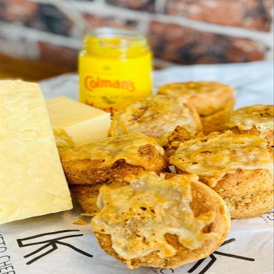 Keto Chefs Low Carb Scones Savoury Mature Farmhouse Cheddar & Mustard Freshly Baked x 6 Pack 558g Each