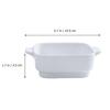 Casserole Dishes,3Pcs Bread Grey Individual Oven Baker Heat- Nonstick Container Plate Snack Double Rice Cake Tempered Bowl Serving Trays Casserole Tray Plates Dessert Ceramic Ovenw view 2