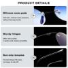 ABETOS Round Titanium Rimless Reading Glasses Blue Light Blocking Women Men Metal Frameless Eyeglasses Flexible Hinges Lightweight Fashion Readers Eyewear, Gold 3.0 view 4