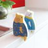 Soulnioi Nonwoven Dish Sponge,Cartoon Dish Sponge,Cleaning Sponge,Sponge Multipack,Dish Sponges for Washing Up,for Kitchen Cleaning,(4PCS Cubic Kitten Yellow) view 3