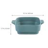 Casserole Dishes,3Pcs Bread Grey Individual Oven Baker Heat- Nonstick Container Plate Snack Double Rice Cake Tempered Bowl Serving Trays Casserole Tray Plates Dessert Ceramic Ovenw view 2
