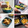 Casserole Dishes,3Pcs Bread Grey Individual Oven Baker Heat- Nonstick Container Plate Snack Double Rice Cake Tempered Bowl Serving Trays Casserole Tray Plates Dessert Ceramic Ovenw view 3