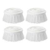 4Pcs Dish Brush Refill Head,Palm Brush Refills for Steel Soap Dispensing Dish Brush,Nylon Bristle Sink Dish Brush Refill Soap Dispensing Scrubber for Cleaning