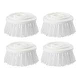 4Pcs Dish Brush Refill Head,Palm Brush Refills for Steel Soap Dispensing Dish Brush,Nylon Bristle Sink Dish Brush Refill Soap Dispensing Scrubber for Cleaning