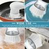 4Pcs Dish Brush Refill Head,Palm Brush Refills for Steel Soap Dispensing Dish Brush,Nylon Bristle Sink Dish Brush Refill Soap Dispensing Scrubber for Cleaning view 4