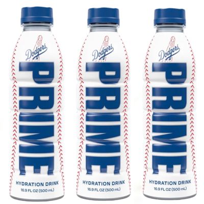 Prime Hydration Sports Drink (Pack of 3) - LIMITED FLAVOUR - by Logan Paul & KSI - Los Angeles (LA) Dodgers - 3 x 500ml Bottle