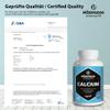 Calcium Tablets High Strength - 360 Tablets for 6 Months - 2028mg Calcium Carbonate per Daily Dose -Organic and Vegan Food Supplement Without Additives (Pack of 2) view 4