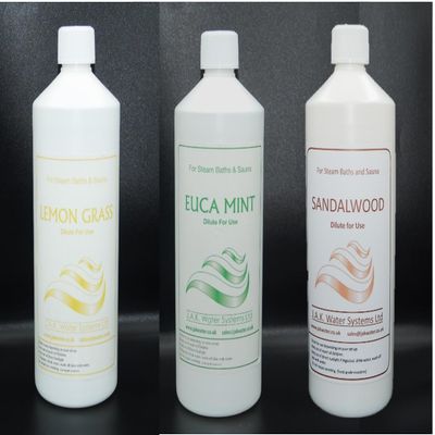 Spa Fragrance, Sauna and Steam Room Milk, Essential Oils, 3 x 1 Litre Multipack (Lemongrass, Eucamint, Sandalwood)
