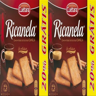 Cutara Ricanela Cinnamon Biscuits/Bolacha Ricanela - 426g - Pack of 2