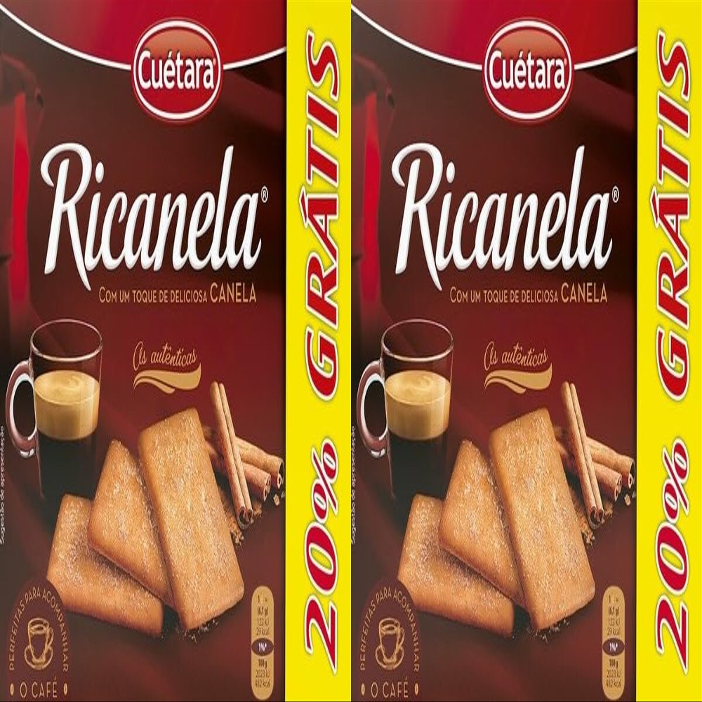 Cutara Ricanela Cinnamon Biscuits/Bolacha Ricanela - 426g - Pack of 2