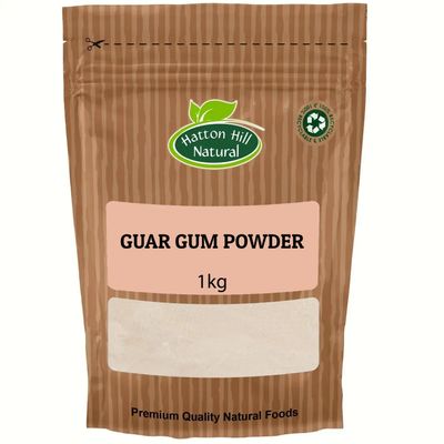 Guar Gum Powder 1kg by Hatton Hill  Natural Food Thickener, Stabiliser and Emulsifier