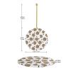 YYHHAOFA Cookies Food Chocolate Chip Biscuits Prints Christmas Ceramic Round Pendant Decoration - Festive Hanging Ornament for Stores, and Homes -2.9 in view 3