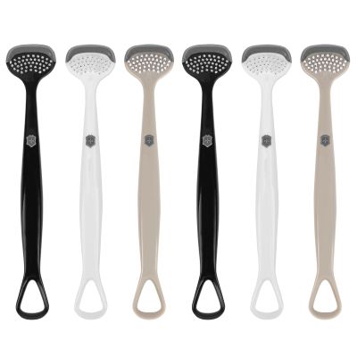 Adorila 6 Pack Tongue Brush and Scraper, Tongue Cleaner for Adults, Tongue Scraper Cleaner for Oral Hygiene and Fresh Breath