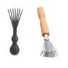 4PCS Hair Brush Cleaner Tool Set Wooden Comb Cleaner Delicate Cleaning Hair Brush Comb Cleaner Tool Handle Embeded Tool Broken Hair Cleaner view 3
