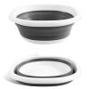 4UBonLife Collapsible Washing Up Bowl, 5L Foldable Washing Basin Portable Dishpan, Multipurpose Outdoor Travel Washtub Space Saving Folding Plastic Bucket for Kitchen Sink Camping Hiking view 1
