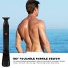 Back Hair Removal and Body Shaver,Electric Body Trimmer Groomer | USB Rechargeable Portable Full Body Leg Hair Removal Trimmer Tool for Men Women Adults Klufo view 3