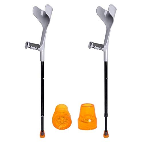 1 Pair Adjustable Crutches Sticks, Non-Slip Elderly Adjustable Aluminum Alloy Walking Stick