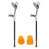 1 Pair Adjustable Crutches Sticks, Non-Slip Elderly Adjustable Aluminum Alloy Walking Stick view 1