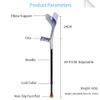 1 Pair Adjustable Crutches Sticks, Non-Slip Elderly Adjustable Aluminum Alloy Walking Stick view 3