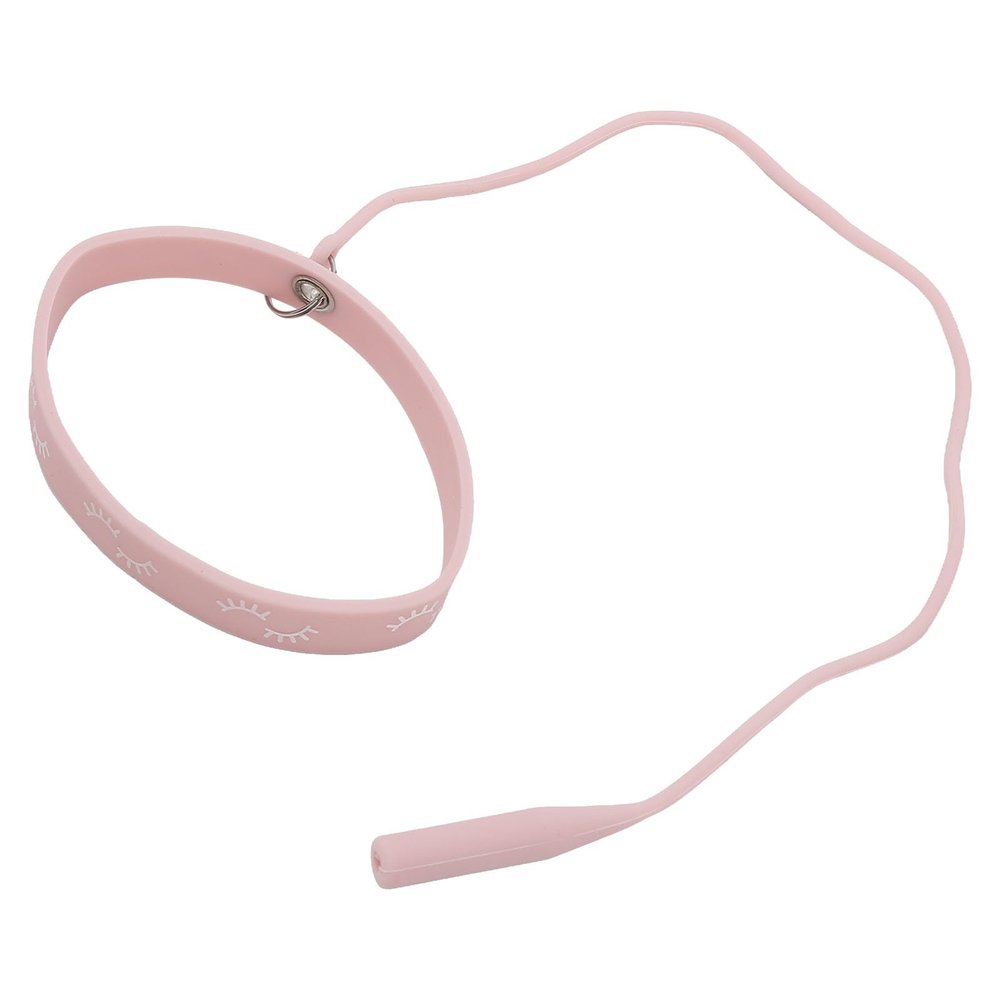 Tweezer Protector Wrist Band, Silicone Replaceable String Lash Extension Tweezers Bracelet Safe for Salon (Pink)
