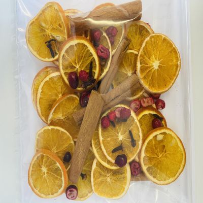 NIM'S Nims Mulled Wine Spice Bulk Pack Party Size With Orange(20), Cinnamon(10g), Cranberry(10g), Cloves(10g)