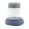 rongweiwang Cleaning Supplies Multifunctional Kitchen Soap Dispenser Kitchen Tools Storage Tank Steel Wire Soap Dispensing Palm Brush, Add liquid PET view 1