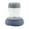 rongweiwang Cleaning Supplies Multifunctional Kitchen Soap Dispenser Kitchen Tools Storage Tank Steel Wire Soap Dispensing Palm Brush, Add liquid PET view 2