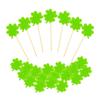 20 Pieces Birthday Cake Toppers Green Lucky Cake Topper Saint Patrick Festival Cake Decoration for National Day view 1