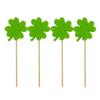 20 Pieces Birthday Cake Toppers Green Lucky Cake Topper Saint Patrick Festival Cake Decoration for National Day view 4