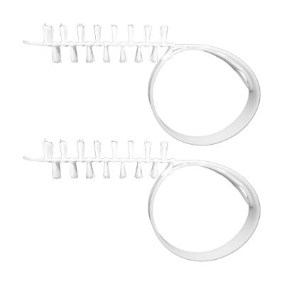 2Pcs Washing Machine Cleaning Brush, Durable Nylon Rolling Washing Machine Cleaning Brush for Household Use(White)