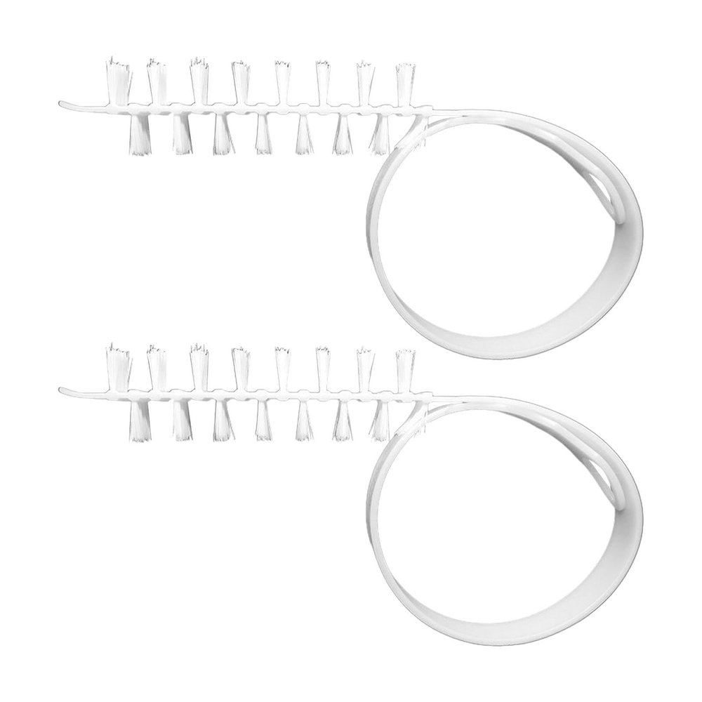 2Pcs Washing Machine Cleaning Brush, Durable Nylon Rolling Washing Machine Cleaning Brush for Household Use(White)