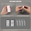 White Portable Dental Floss Picks Dispenser-Storage 10 Count Professional Shred Resistant Flossers-Superfine Toothpicks Sticks-Super Cleanup Oral Care-Best Dental Tools for Adults view 3