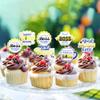Cyodoos 36PCS Merry Christmas Boss Party Supplies Cupcake Toppers Best Boss Party Supplies World Christmas Selection Decoration Birthday Gift Set 36Pieces (Blue) view 3