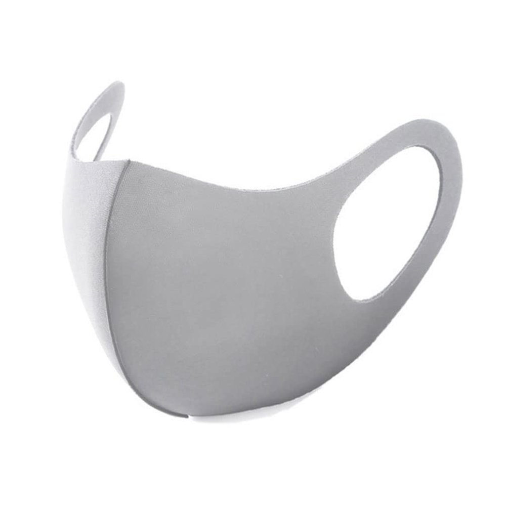 3-Layer Sponge Mask Anti-dust Anti-saliva Mouth-mask Reusable Unisex Mouth Shield Gray