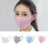 2 set of 3-Layer Sponge Mask Anti-dust Anti-saliva Mouth-mask Reusable Unisex Mouth Shield Full White view 4