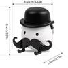 KIDSLOVE Creative Wall Mounted Cartoon with Suction Cup Shaver Holder, Pack of 2 Beard-Shaped Razor Holder, Razor Holder Hook, Vacuum Suction Cup Razor Stand (2 Pieces, 1) view 3