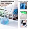 700/1100/1500/1900ml Airtight Laundry Detergent Dispenser With Measuring Cup - Washing Powder Dispenser | Clear Laundry Liquid And Powder Detergent Dispenser | Washing Powder Container Storage Bucket view 4