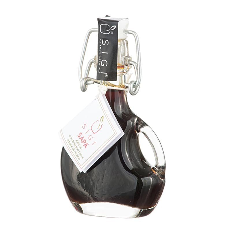 SIGI Azienda Agricola SABA of Cooked Must | Sweet Dressing from Marche | Free of Food Dyes, Preservatives and Chemical Additives | 100% Artisanal and Natural | Made in Italy | Bottle 54gr.