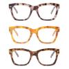 Dolarosey Reading Glasses Oversized 3 Pack Thick Large Frame Clear Vision Readers (4.0) view 1
