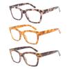 Dolarosey Reading Glasses Oversized 3 Pack Thick Large Frame Clear Vision Readers (4.0) view 2
