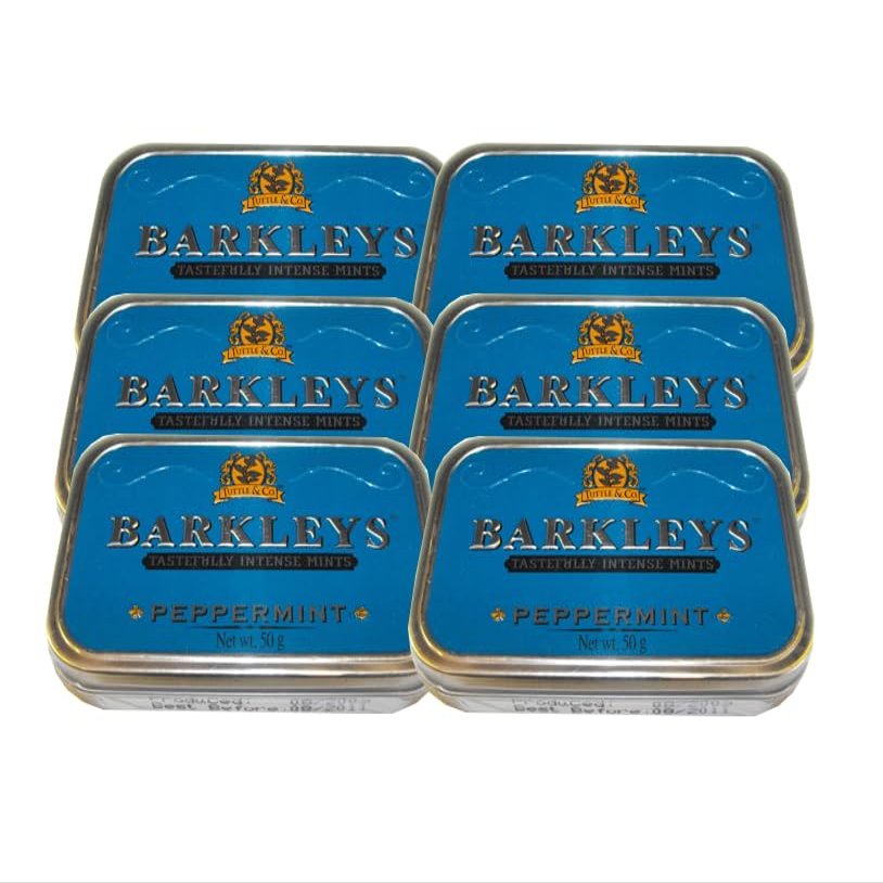Barkleys classic peppermints in luxury tin 50g - 6 Pack