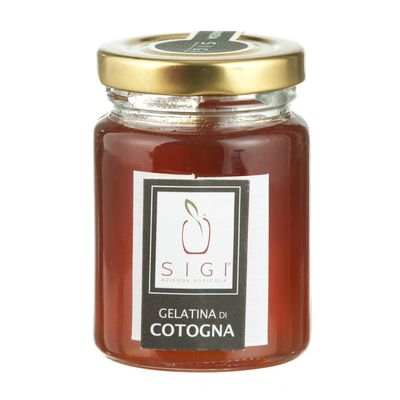 SIGI Azienda Agricola QUINCE Jelly | Free of Food Dyes, Preservatives and Chemical Additives | 100% Artisanal and Natural | Handmade and Made in Italy | Jar 110gr.