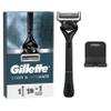 Gillette Body and Intimate Razor for Men, Razor for Pubic Hair, Gentle and Easy to Use, 1 Handle + 1 Razor Blade Refill view 1