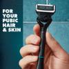 Gillette Body and Intimate Razor for Men, Razor for Pubic Hair, Gentle and Easy to Use, 1 Handle + 1 Razor Blade Refill view 2